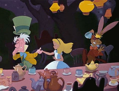 Dive into a whimsical world of creativity and imagination. . Alice in wonderland gif